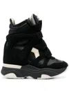 Isabel Marant Balskee High Top Sneakers With Wedge Shoes