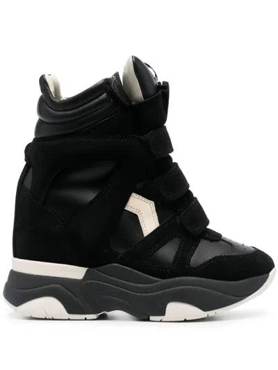 Isabel Marant Balskee High Top Sneakers With Wedge Shoes