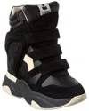 Isabel Marant Balskee Leather & Suede Sneaker In Black
