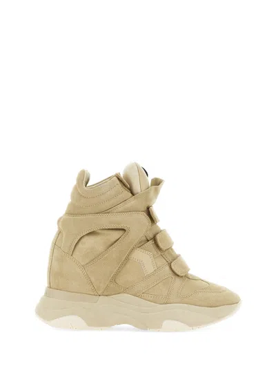 Isabel Marant Women Beige Suede Calfskin Leather Balskee Sneakers In Multi