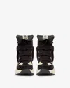 Isabel Marant Hidden Heel High-top Sneakers In Black-chalk