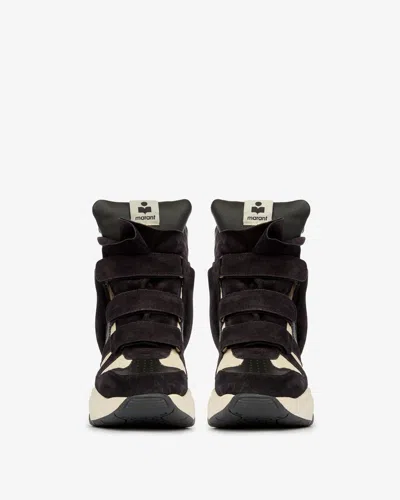 Isabel Marant Balskee Sneakers In Black-chalk