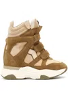 Isabel Marant Suede Balskee Sneakers In Braun