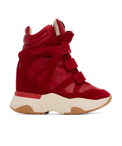 Isabel Marant Balskee Sneakers In Red