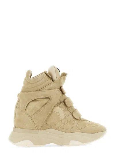 Isabel Marant Balskee Suede High-top Sneakers In Neutral