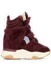 Isabel Marant Balskee Sneakers In Burgundy