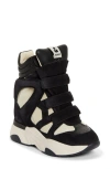 Isabel Marant Hidden Heel High-top Sneakers In Black/chalk