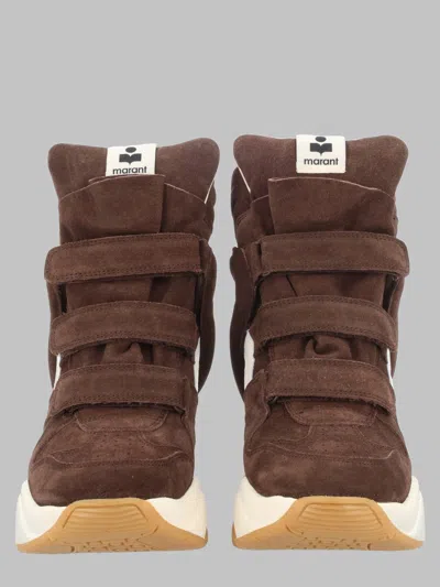 Isabel Marant Balskee Wedge Sneaker In Brown