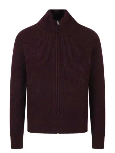 Isabel Marant Banett Zip-up Cardigan In Purple