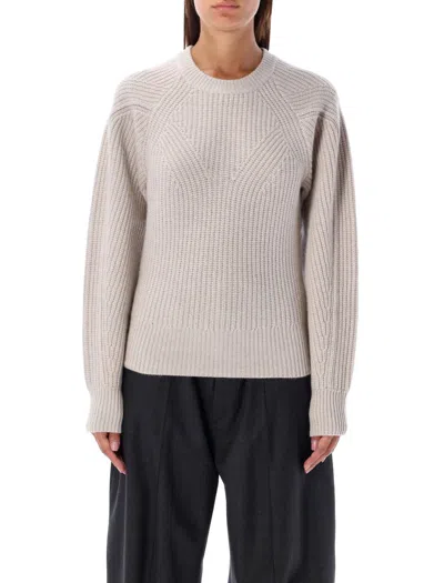 Isabel Marant Baptista Wool And Cashmere-blend Knitted Jumper In Ivory