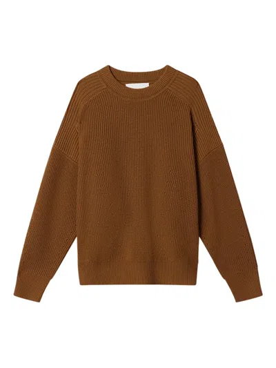 Isabel Marant Barry Ribbed Sweater In Brown