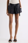 Isabel Marant Barta Cotton Straight-leg Shorts In Blue