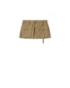 Isabel Marant Barta Cargo Shorts Straps Multiple Pockets In Brown