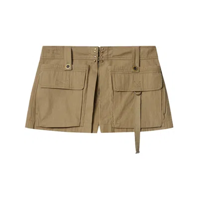 Pre-owned Isabel Marant Barta Shorts 'khaki' | Tan | Women's Size 40 In Brown