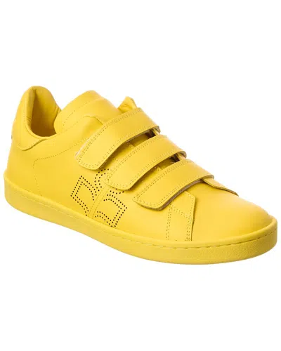 Isabel Marant Barty Leather Sneaker In Yellow