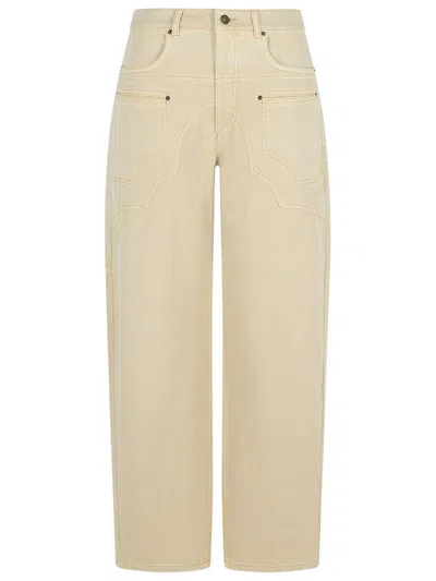 Isabel Marant Baryl Beige Cotton Pants