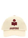 Isabel Marant Tyron Logo-embroidered Canvas Cap In Beige