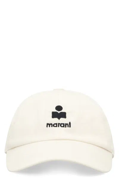 Isabel Marant Baseball Cap Tomas With Logo In White