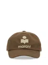 Isabel Marant Logo Embroidered Baseball Cap In Brown