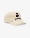 Isabel Marant Basecap Tyron In Ecru And Black