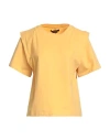 Isabel Marant Basic Solid Color Short-sleeve T-shirt In Yellow