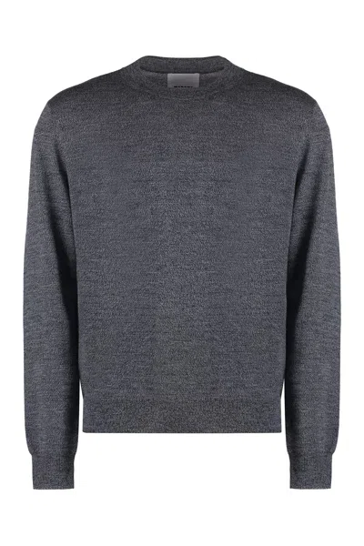 Isabel Marant Basile Merinos Wool Sweater Man In Gray