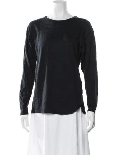 Pre-owned Isabel Marant Bateau Neckline Long Sleeve Sweatshirt In Black