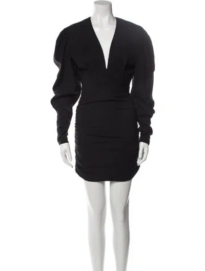 Pre-owned Isabel Marant Bateau Neckline Mini Dress In Black