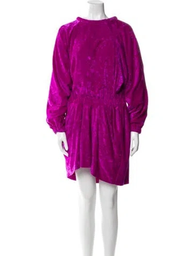 Pre-owned Isabel Marant Bateau Neckline Mini Dress In Pink