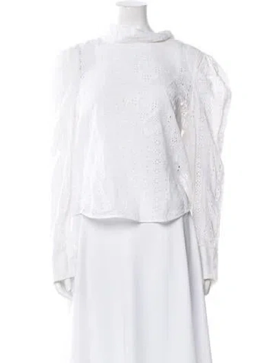 Pre-owned Isabel Marant Bateau Neckline Sweater In White