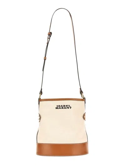 Isabel Marant Bayia Bucket Shoulder Bag In White