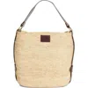 Isabel Marant Bayia Crocheted Raffia Tote In Neutral