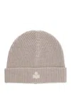 Isabel Marant Wool Hat With Logo Patch In Neutral