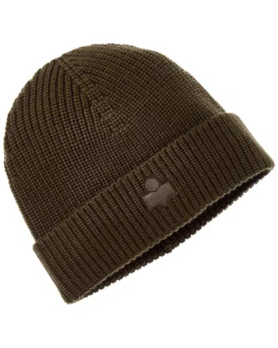 Isabel Marant Bayle Wool Beanie In Green