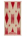Isabel Marant Geometric Patterned Beach Towel In Powder