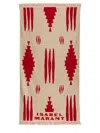 Isabel Marant Geometric Patterned Beach Towel In Powder