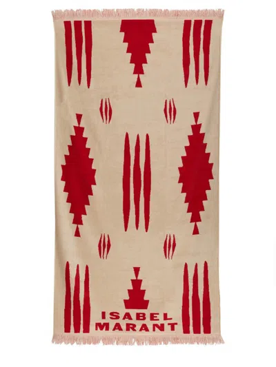 ISABEL MARANT ISABEL MARANT BEACH TOWEL WITH LOGO