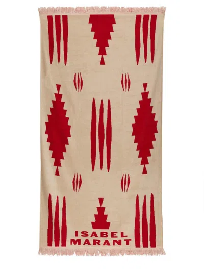 ISABEL MARANT ISABEL MARANT BEACH TOWEL WITH LOGO