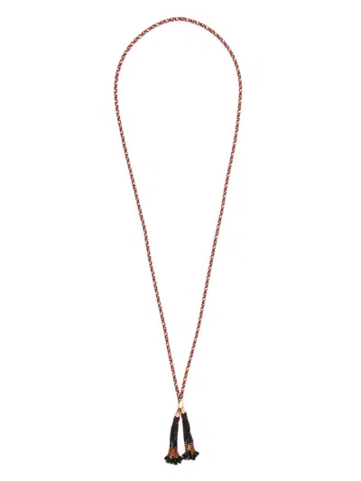 Isabel Marant Bead-tassel Necklace In Black