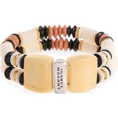 Isabel Marant Beaded Bracelet In Gold