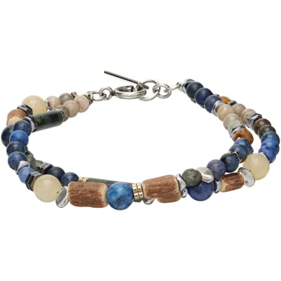Isabel Marant Beaded Bracelet In Multicolor/ Blue
