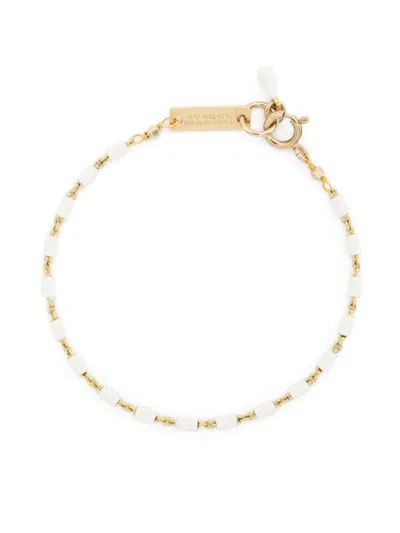 Isabel Marant Beaded Bracelet In Beige