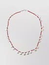 Isabel Marant Beaded Brass Necklace Stud Detailing