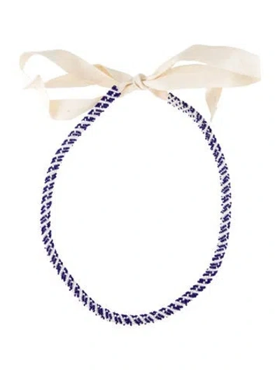 Pre-owned Isabel Marant Beaded Collar Necklace, 48" In Multi