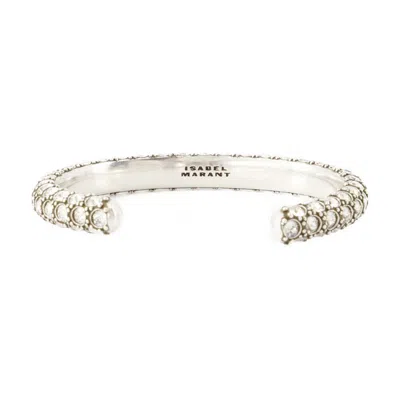 Isabel Marant Beaded Cuff Bracelet In Purple