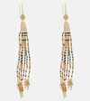 Isabel Marant Olathe Gold-tone Beaded Earrings In Black