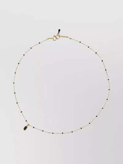 Isabel Marant Beaded Gold-tone Pendant Necklace