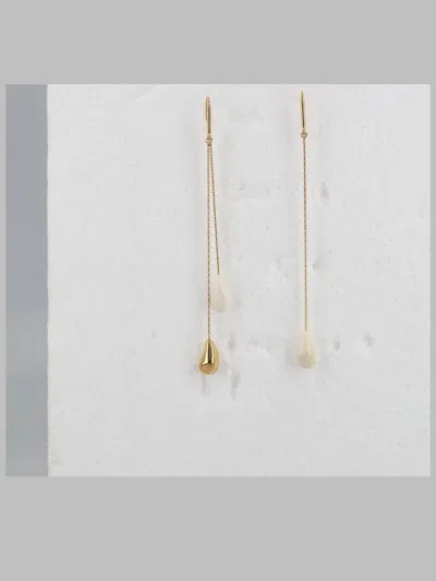 Isabel Marant Asymmetric Drop Earrings With Pendant Accents In Gold