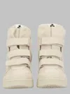 Isabel Marant Im3 High-top Leather Wedge Sneakers In Beige