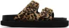 Isabel Marant Ladies Leopard Lennya Flat Sandals In Multi